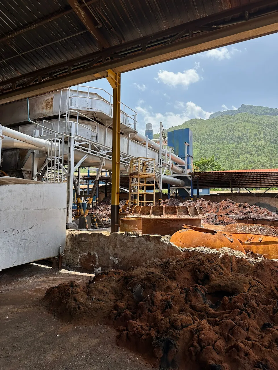 Inside the FUNMETAL lead recycling plant in Mariara, Carabobo