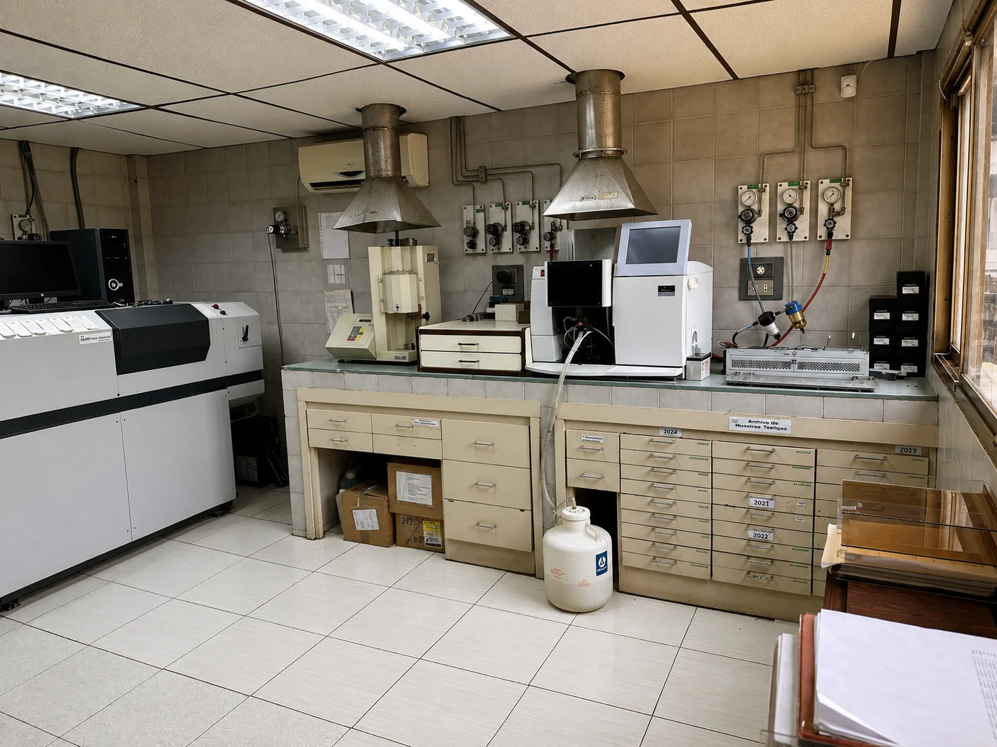 On-site assay laboratory at FUNMETAL, where every batch is tested by OES and AAS