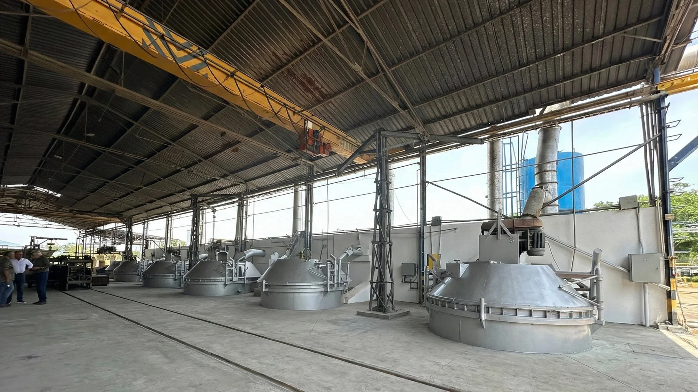 FUNMETAL lead smelting facility with rotary furnaces